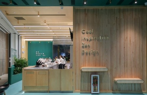 喜茶綠色店，將中國傳統(tǒng)茶文化融入空間設(shè)計(jì)