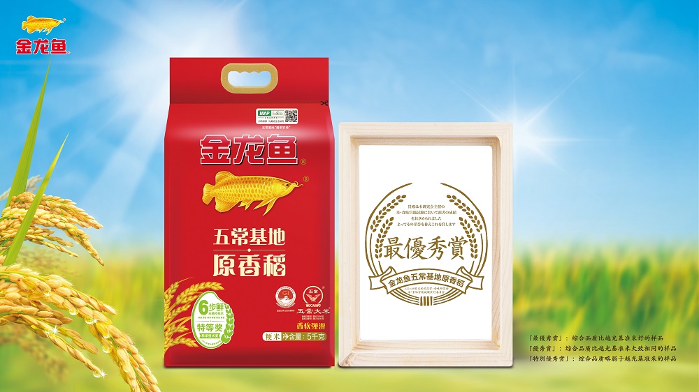 中日稻米文化交流新高度：金龍魚五?；卦愕驹谌諗孬@“最優(yōu)秀獎”